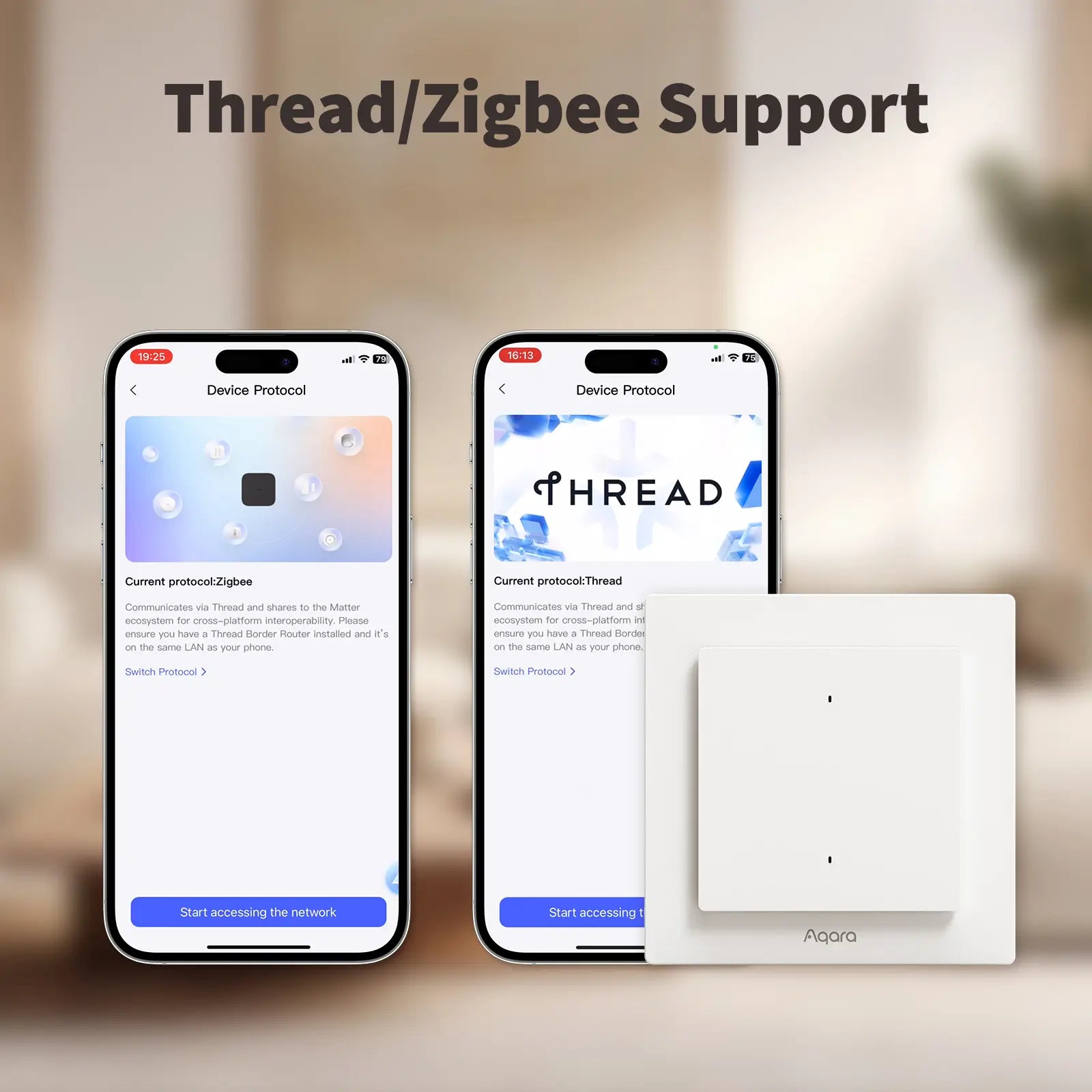 Aqara Interruptor Inteligente De Pared H1 - Zigbee 3.0 - Requiere AQARA HUB - Con Neutro Proteccion Contra Alto Vo - Foto 2