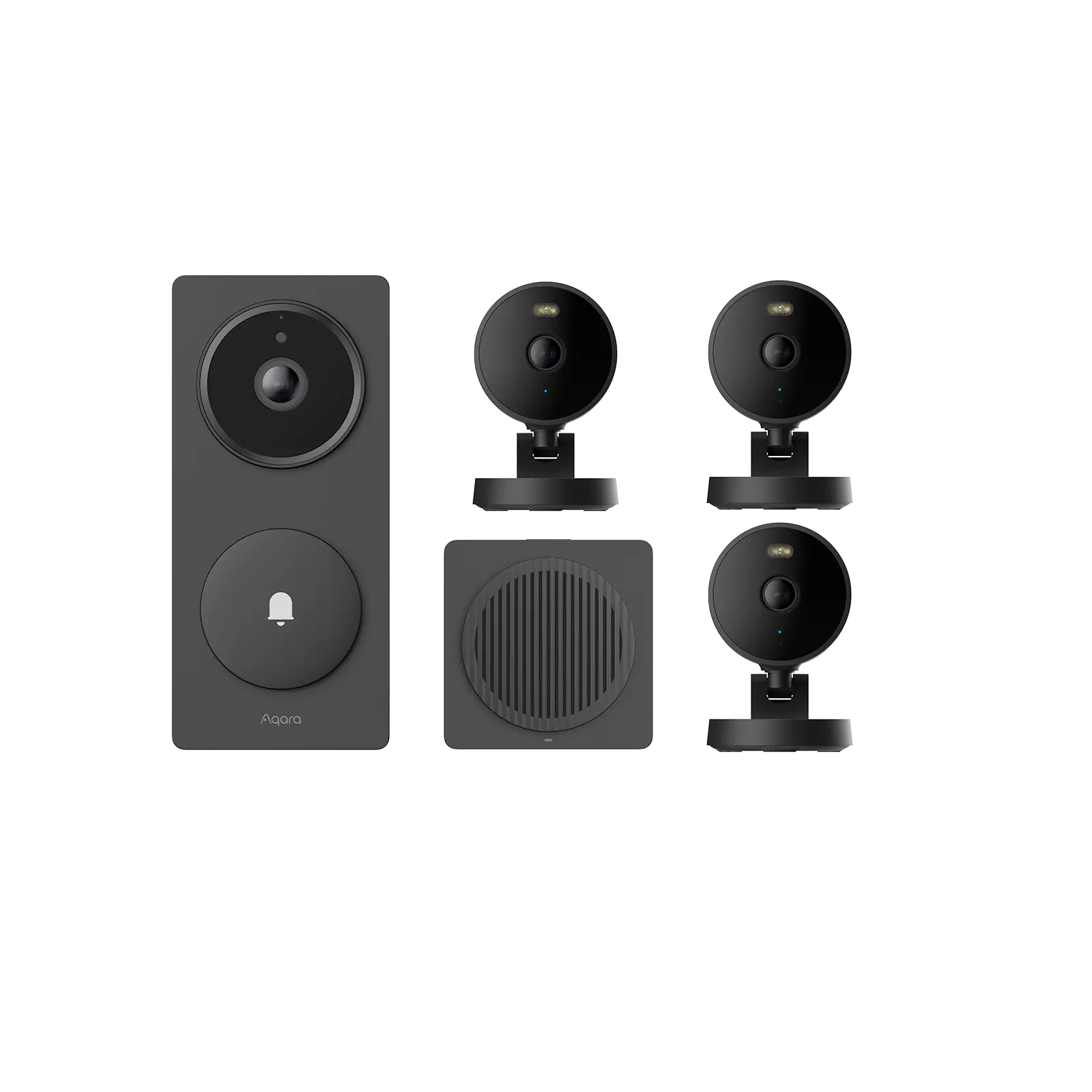 G410 Doorbell & 3x G100 2K Indoor/Outdoor Cameras (Full Matter