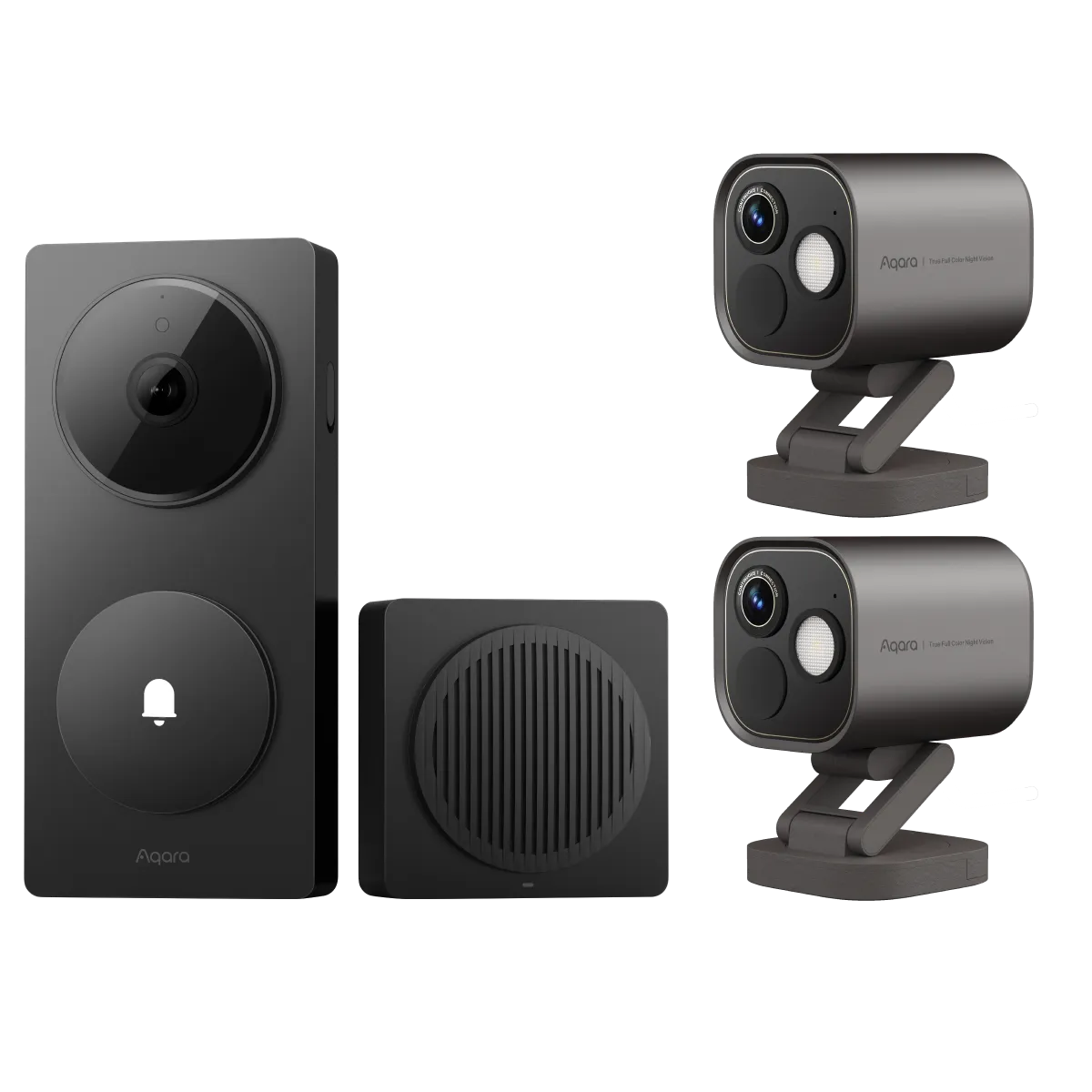 Aqara Pro Surveillance Kit: G410 Video Doorbell & 2x G5 Pro Pan