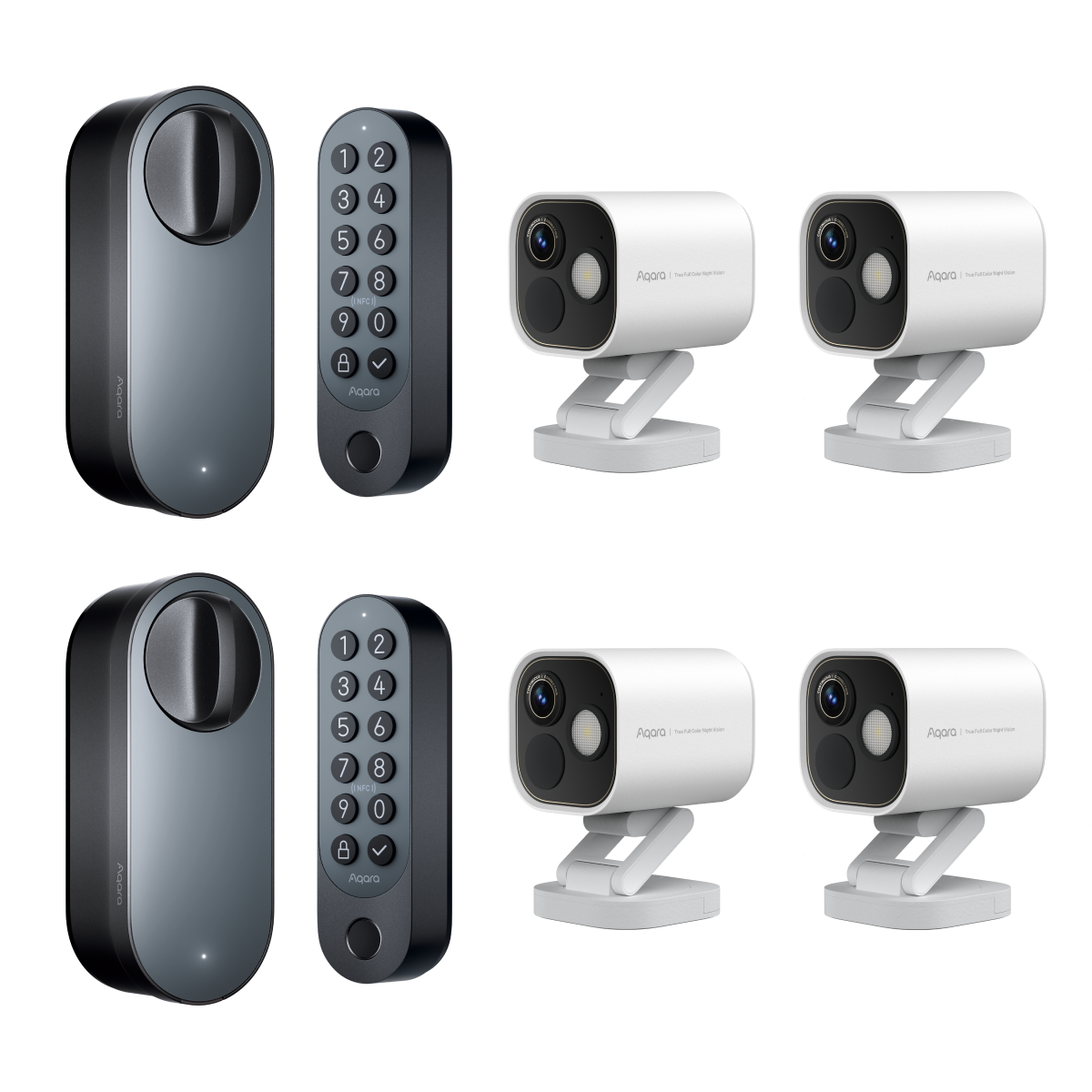 Smart Lock U200(2 Pack)  + Camera Hub G5 Pro(4 Pack)