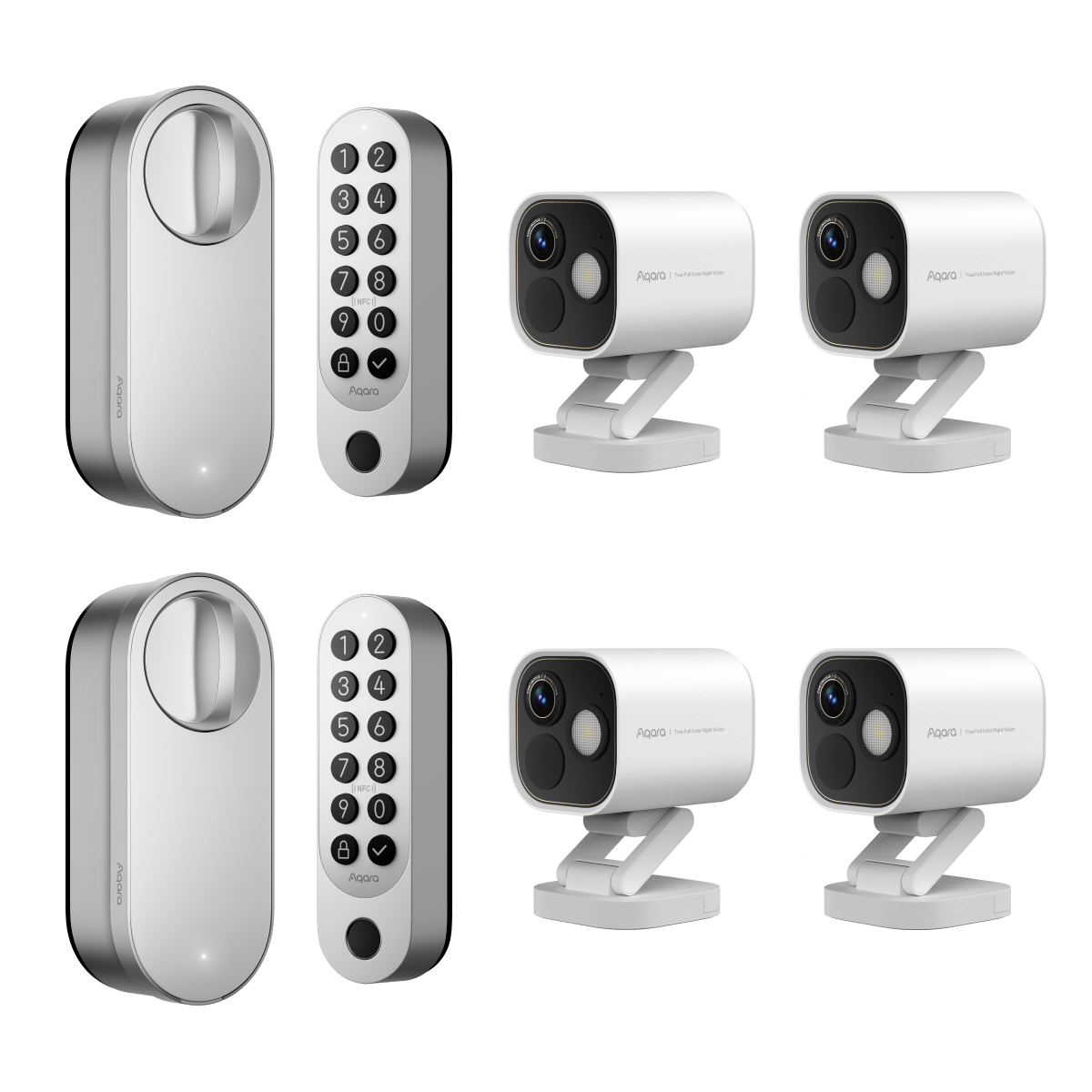 Smart Lock U200(2 Pack)  + Camera Hub G5 Pro(4 Pack)