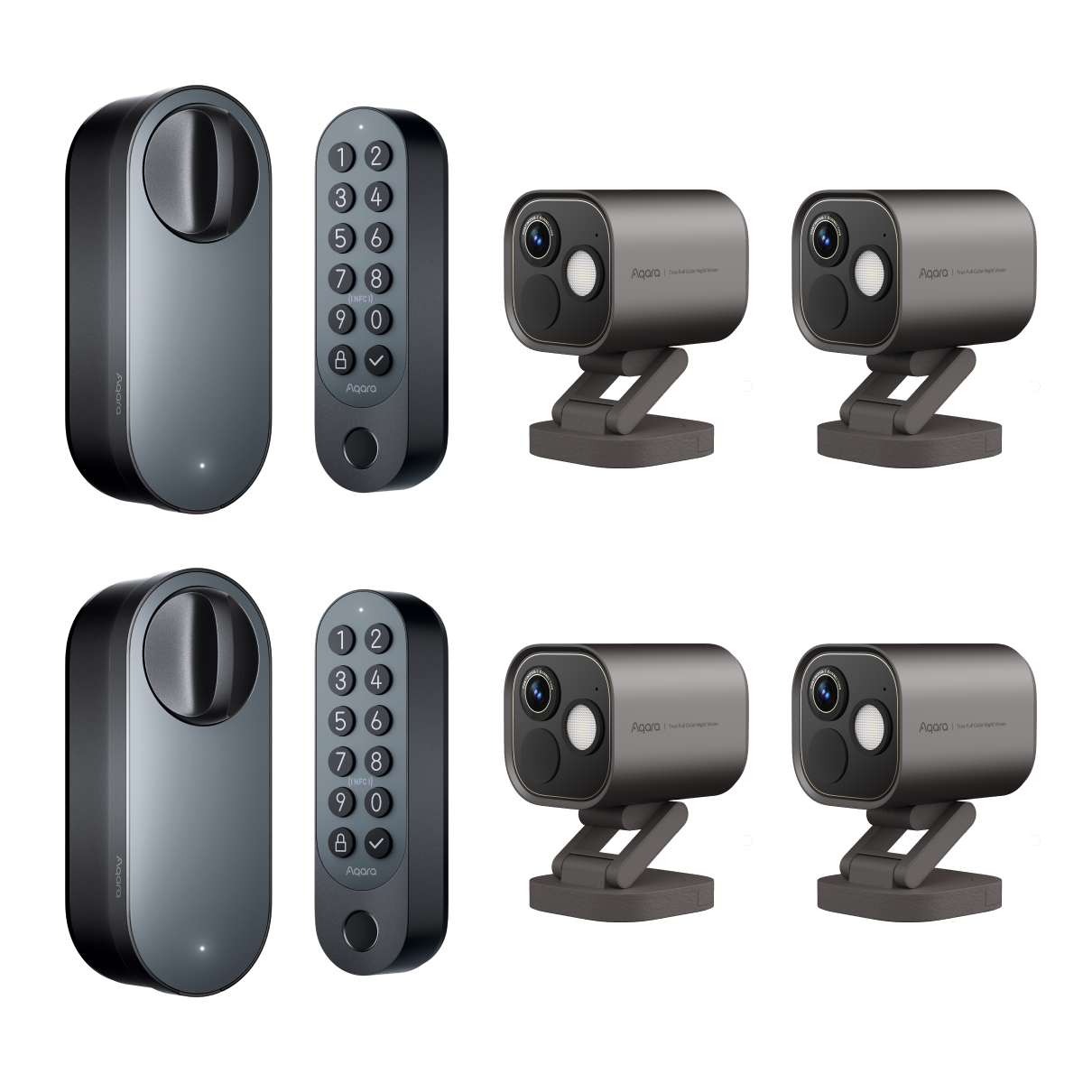 Smart Lock U200(2 Pack)  + Camera Hub G5 Pro(4 Pack)
