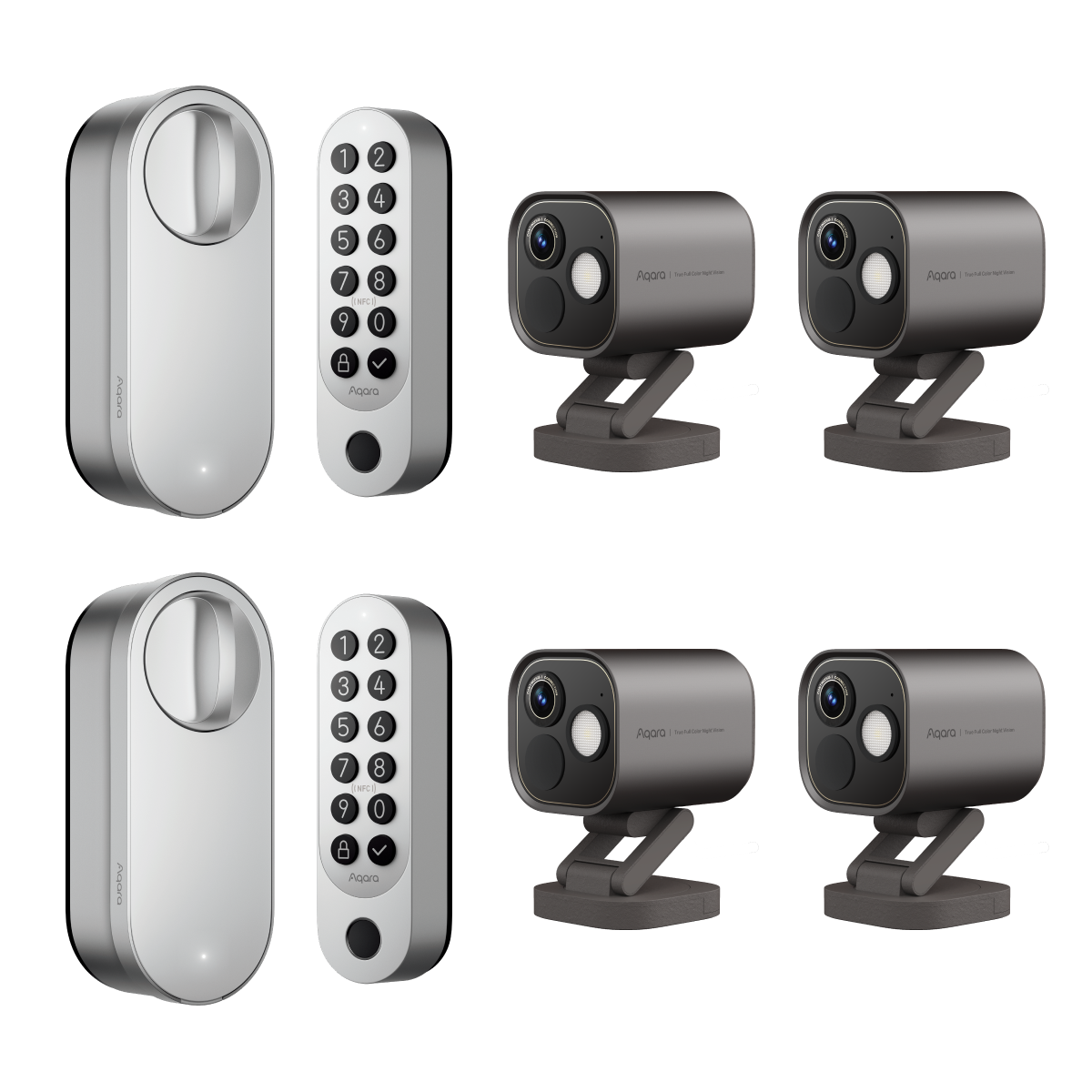Smart Lock U200(2 Pack)  + Camera Hub G5 Pro(4 Pack)
