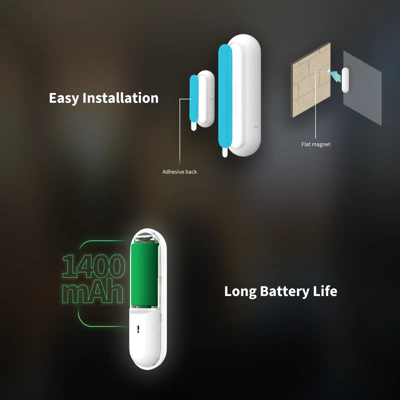 Aqara Door and Window Sensor P2 – Advanced Matter Support Home Security Solution