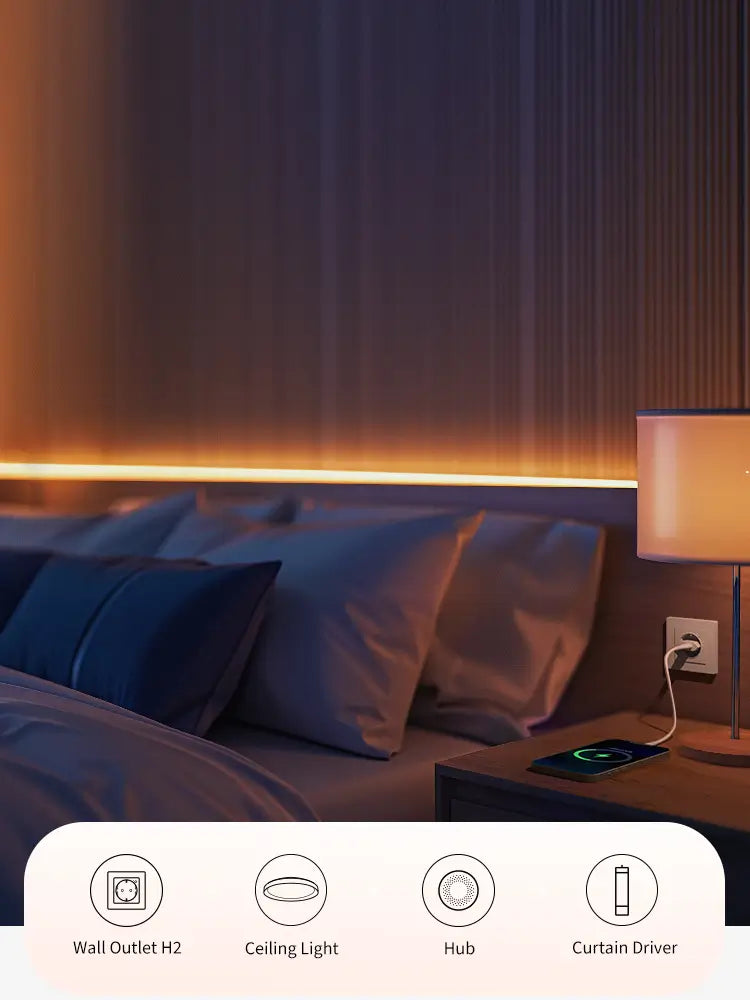 Aqara Wall Outlet H2 EU - Smart Power Socket with Energy Monitoring