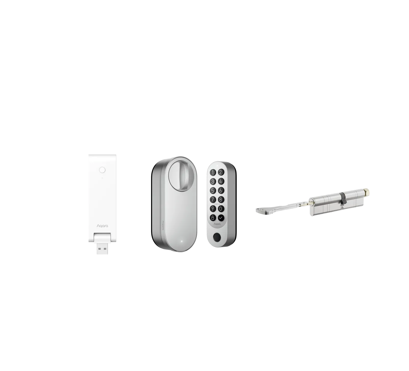 Smart Lock U200 + Hub M100 + Adjustable Cylinder