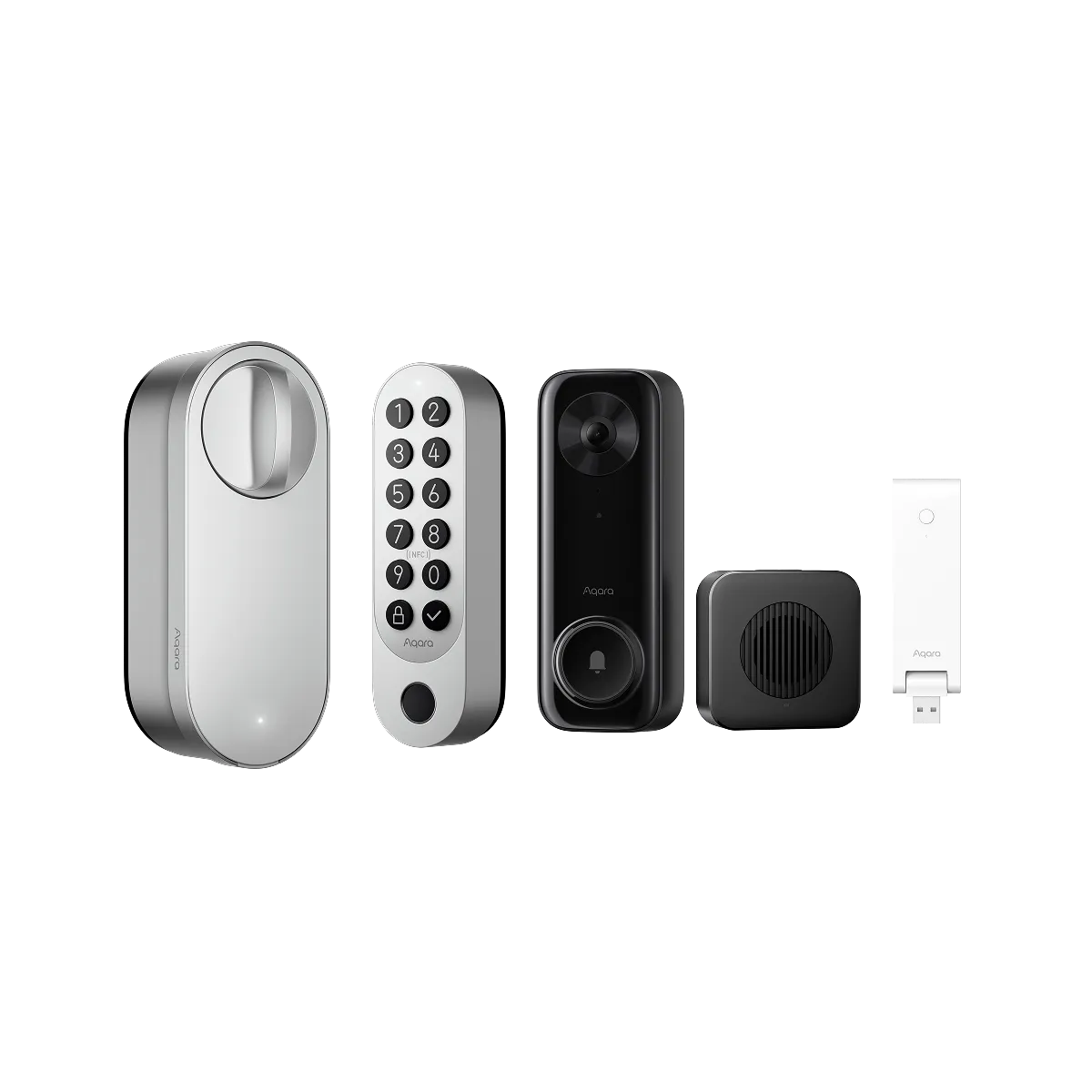 Smart Lock U200 + Doorbell Camera G400 (Wired) + Hub M100