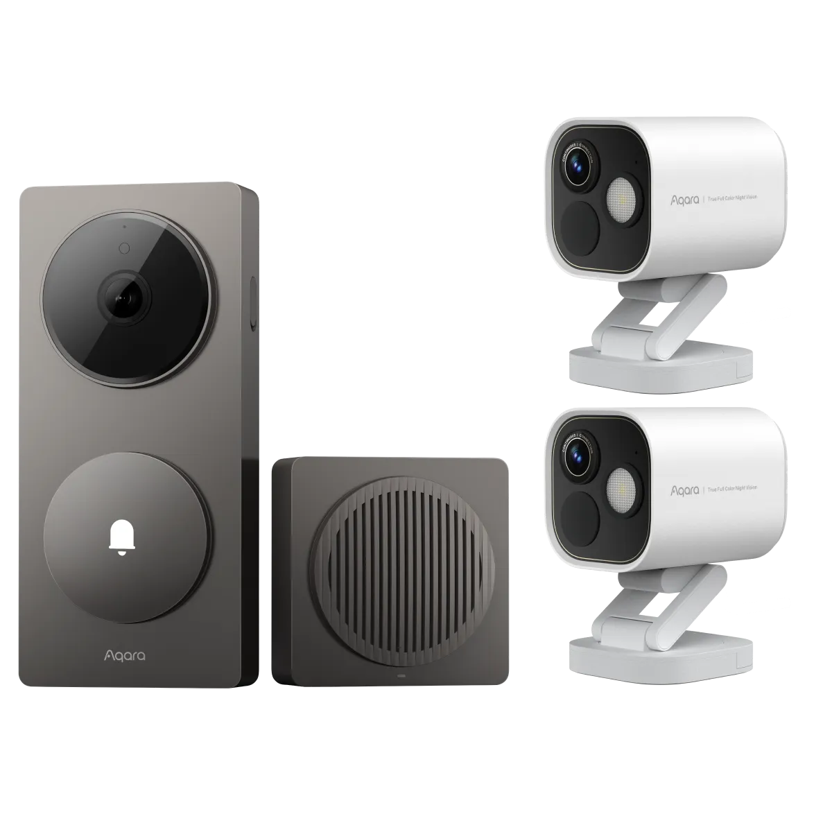 Aqara Pro Surveillance Kit: G410 Video Doorbell & 2x G5 Pro Pan
