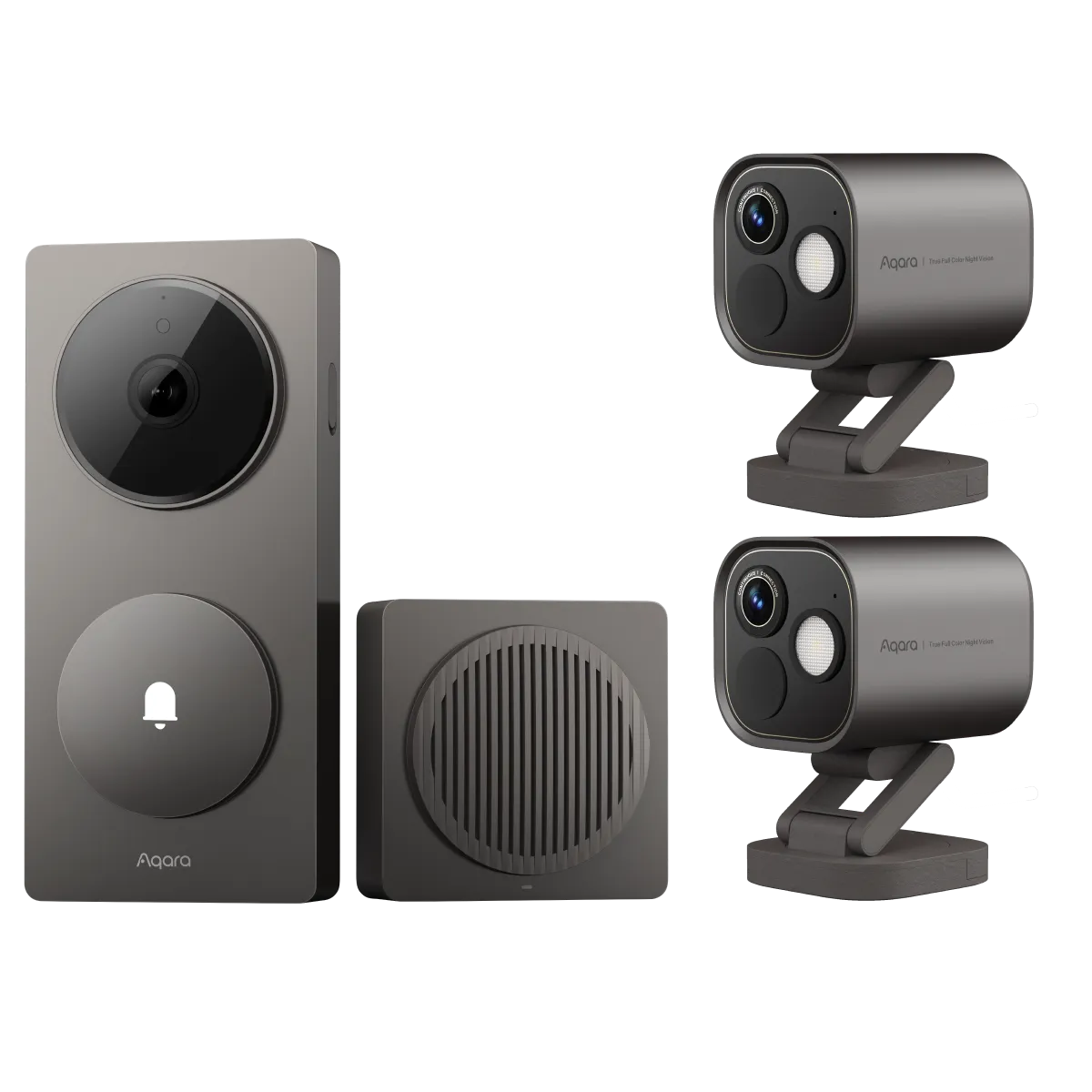 Aqara Pro Surveillance Kit: G410 Video Doorbell & 2x G5 Pro Pan